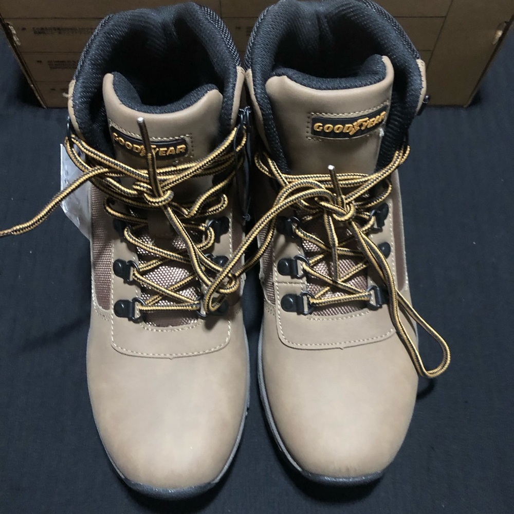 Goodyear Montana-P Men's Waterproof Work & Safety Boots Size 7 Walnut, Classic